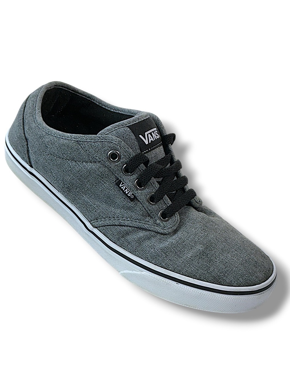 Vans Sneaker Old Skool Off The Wall Skate Shoe Gray Low Top Atwood Gray Mens 8.5